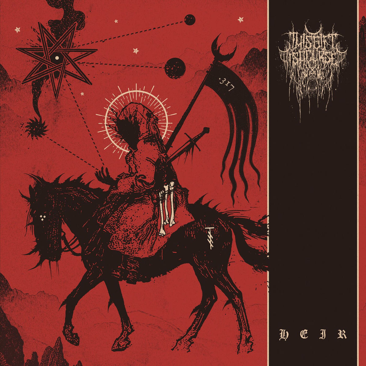 This Gift Is A Curse – HEIR (GOLD VINYL W/ SILVER SPLATTER) vinyl record cover