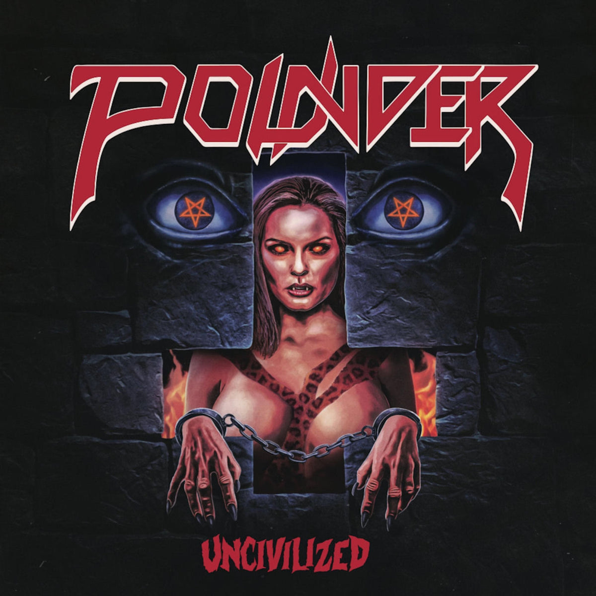 Pounder – Uncivilized vinyl record cover