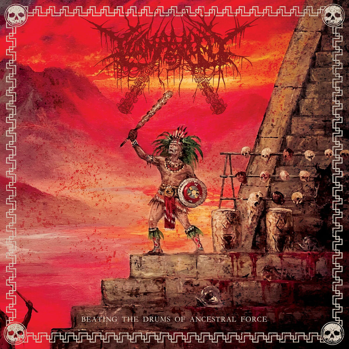 Tzompantli – Beating The Drums Of Ancestral Force (COLOURED VINYL) vinyl record cover