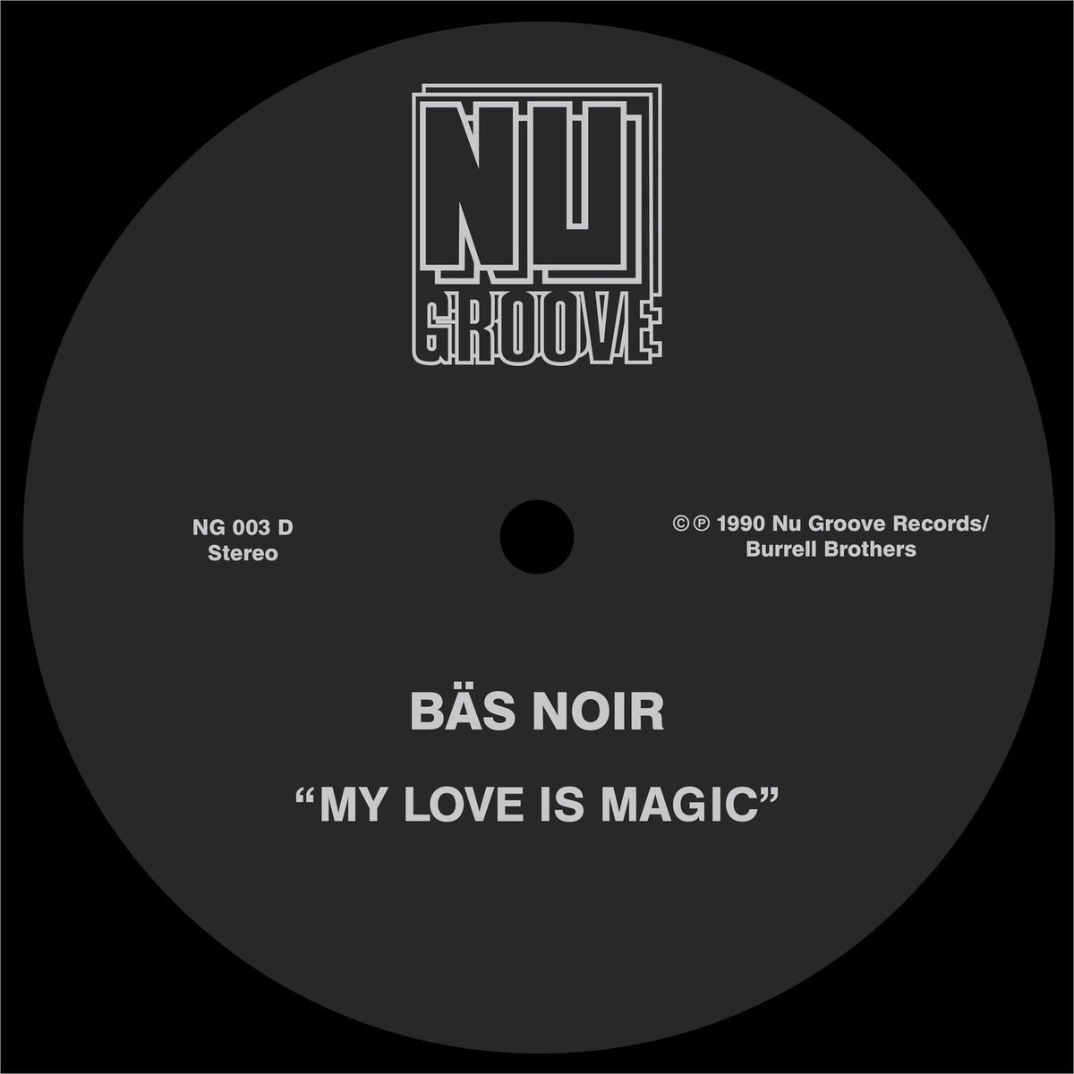 Bas Noir – My Love Is Magic vinyl cover