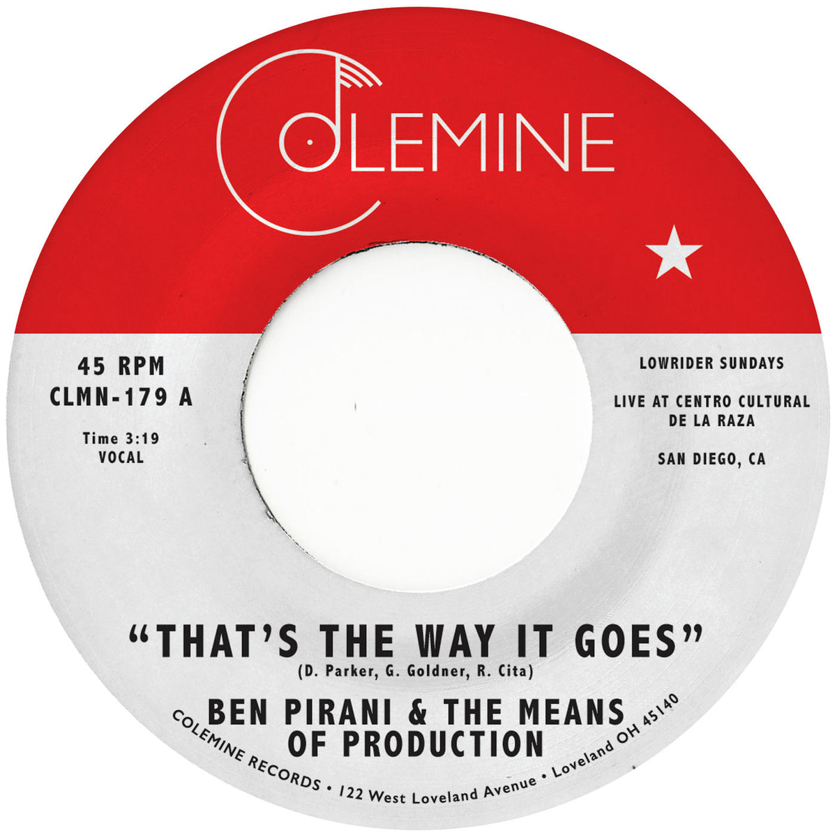 Ben Pirani – That's The Way It Goes vinyl cover
