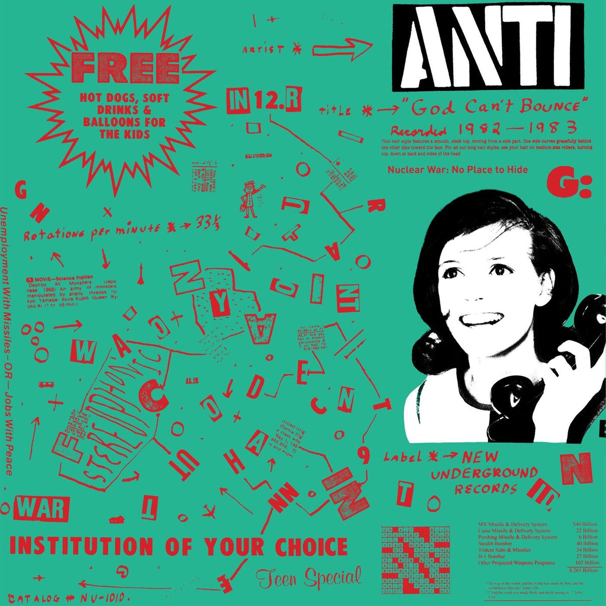 Anti – God Can't Bounce vinyl record cover