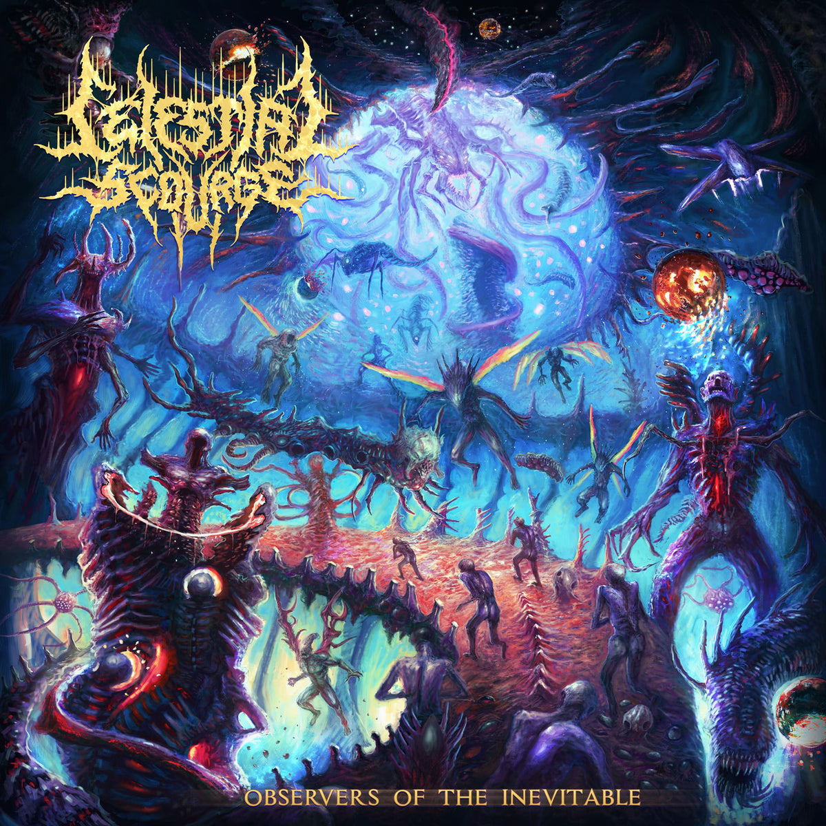 Celestial Scourge – Observers Of The Inevitable vinyl record cover