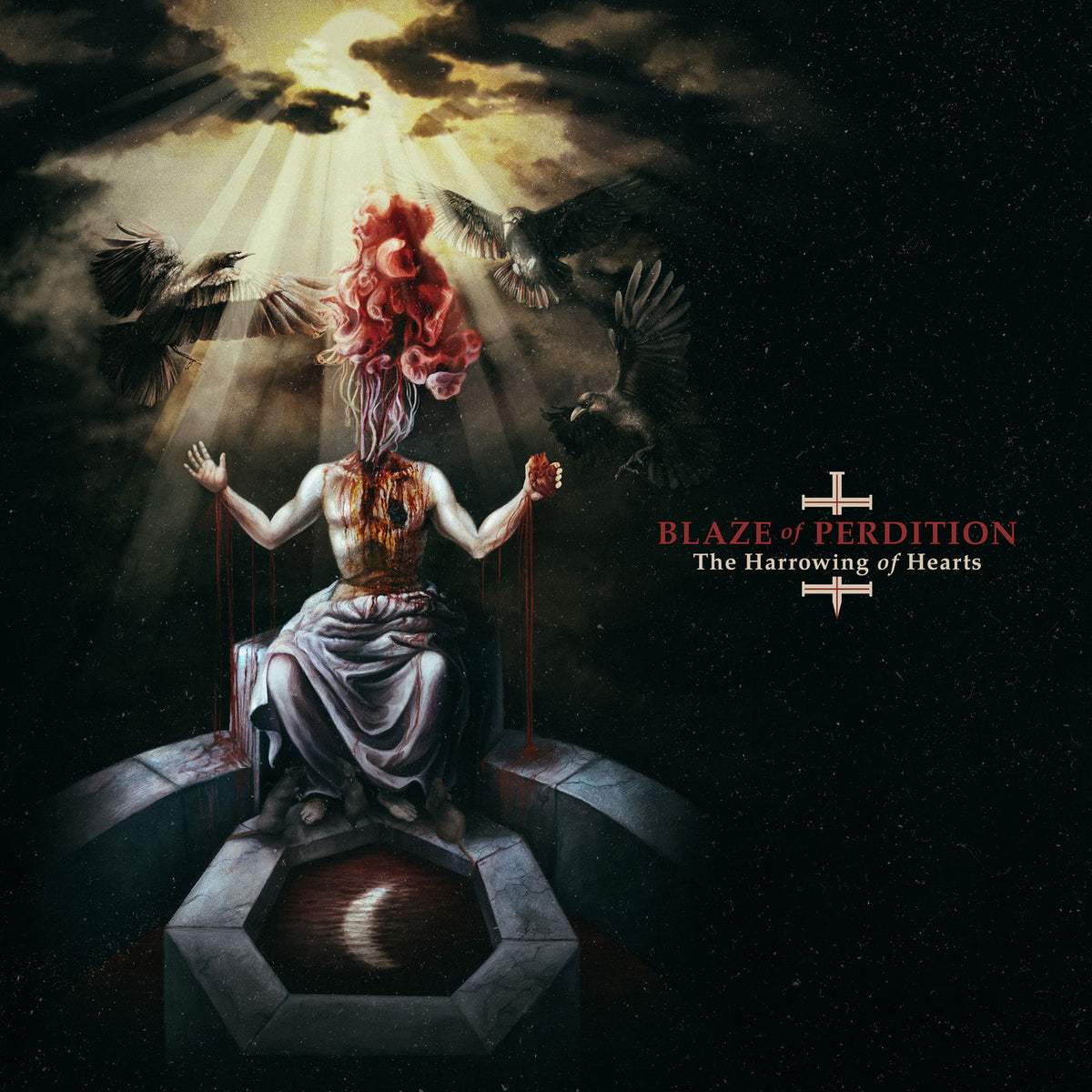 Blaze Of Perdition – The Harrowing Of Hearts vinyl record cover