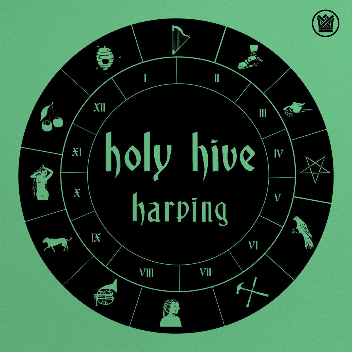Holy Hive – Harping vinyl record cover