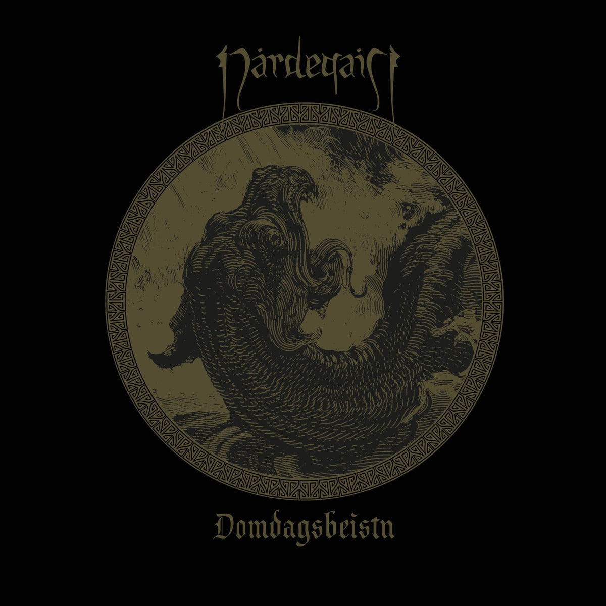 Nardegaist – Domdagsbeistn (Bronze Vinyl) vinyl record cover