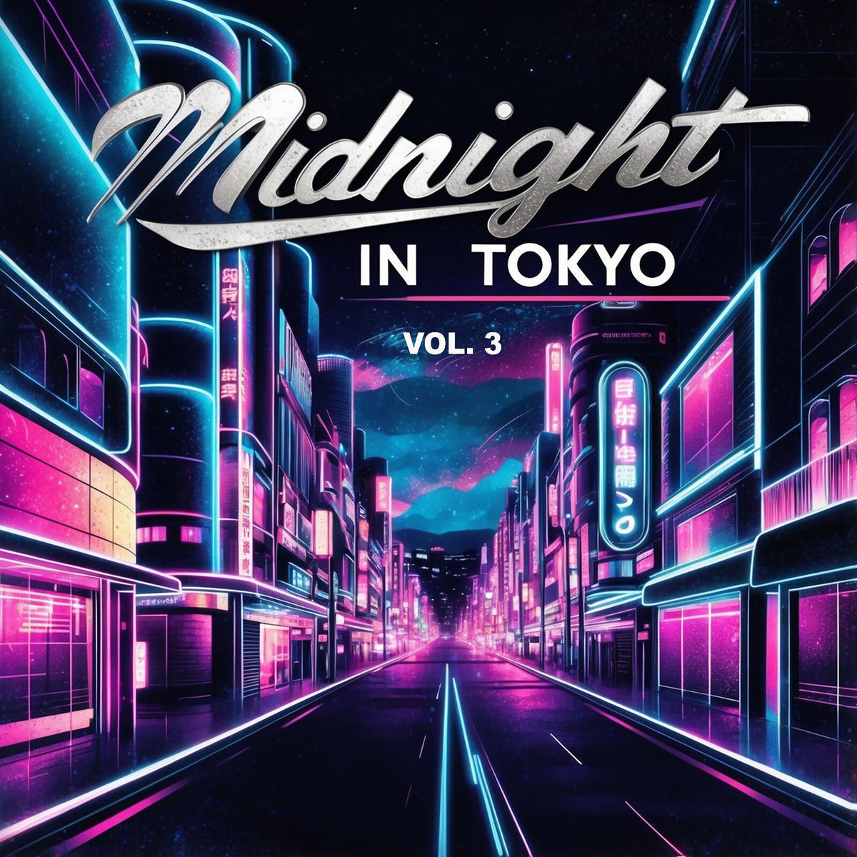 Various Artists – Midnight In Tokyo 3 vinyl record cover