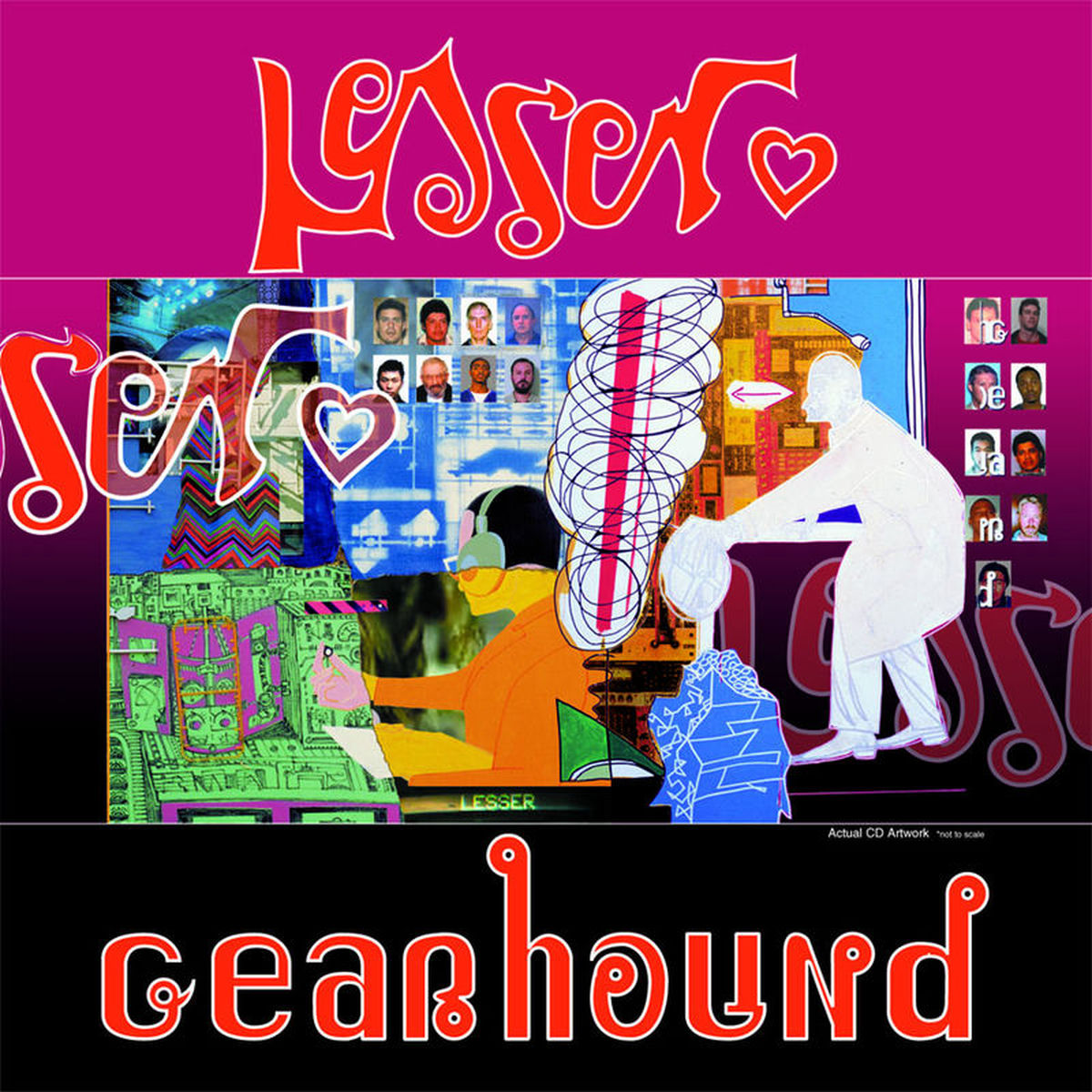 Lesser – Gearhound (33RPM) vinyl record cover