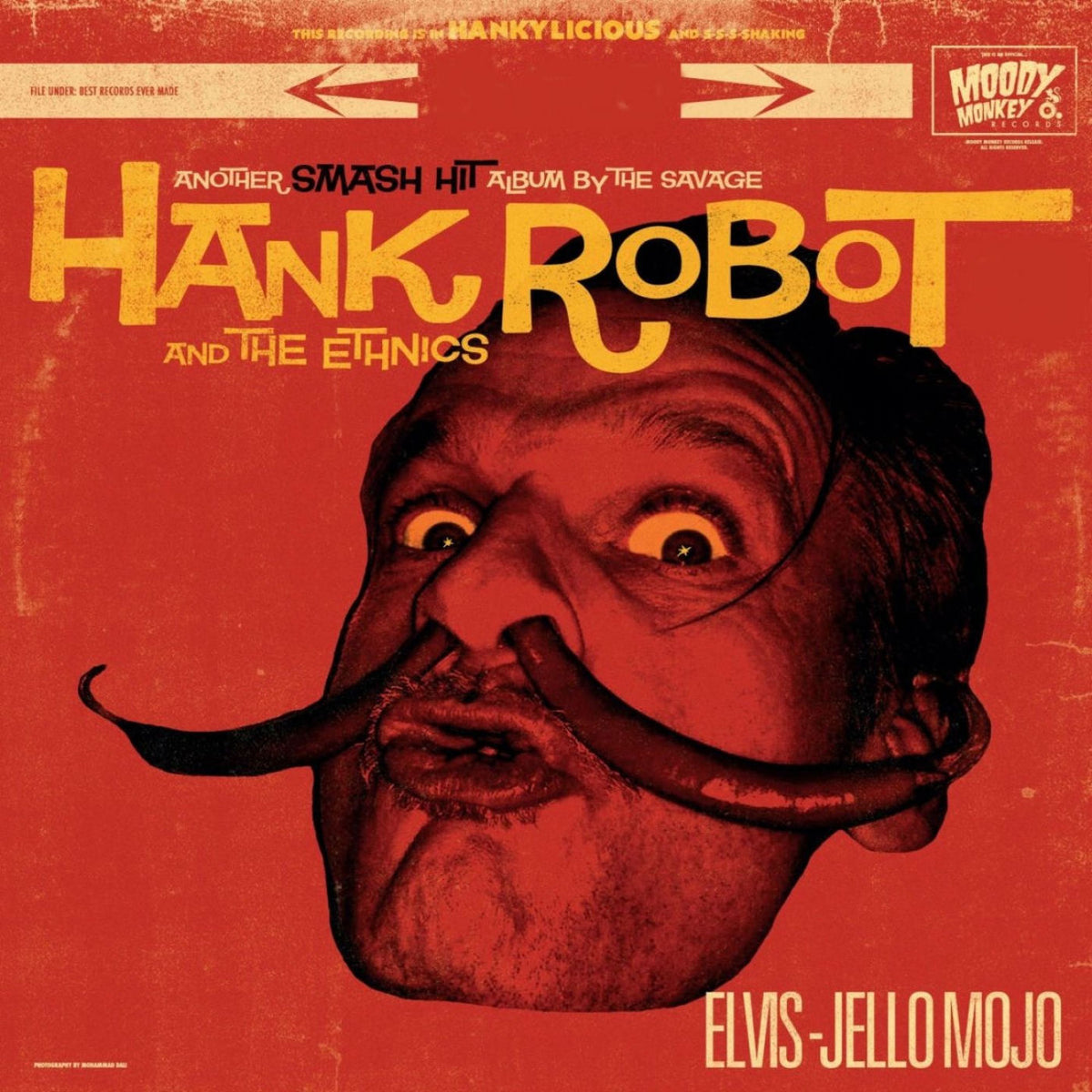 Hank Robot & the Ethnics – Elvis-jello Mojo vinyl record cover
