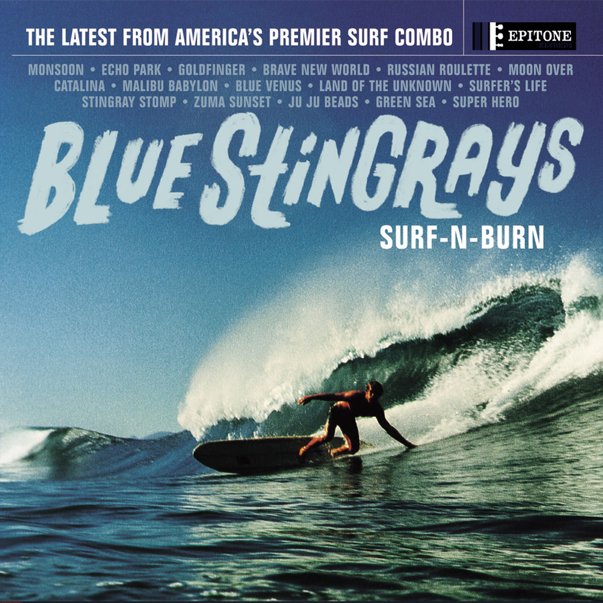Blue Stingrays – Surf-N-Burn vinyl cover