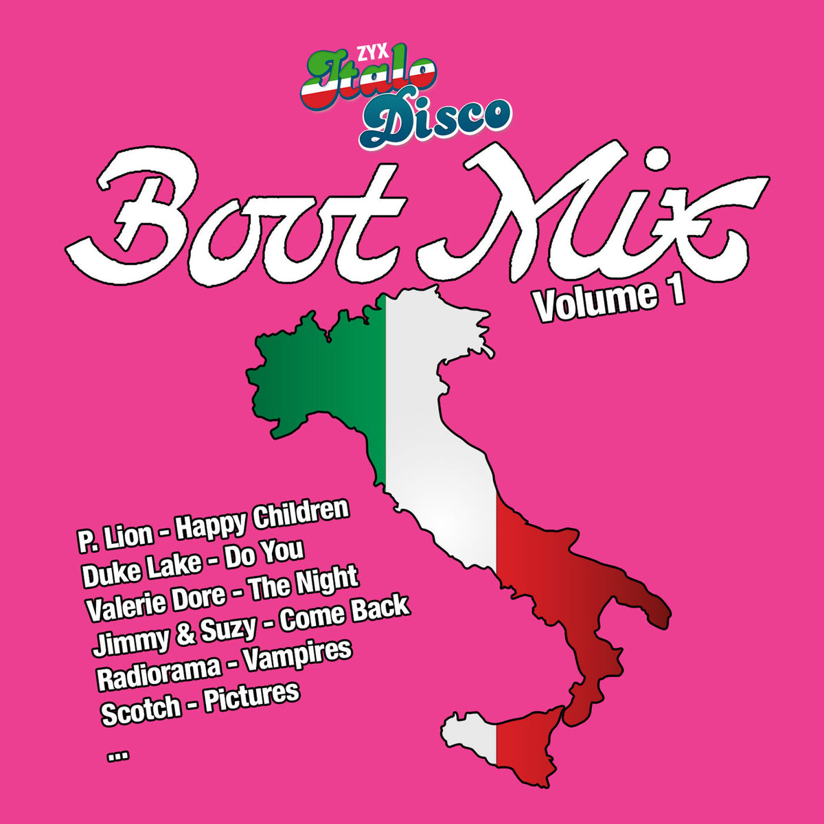 Various Artists – Zyx Italo Disco Boot Mix 1 vinyl record cover