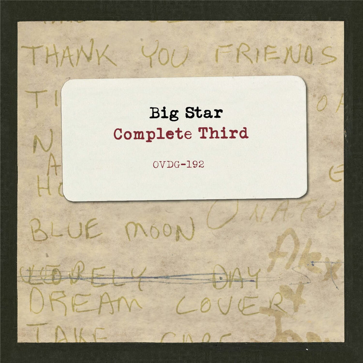 Big Star – Complete Third vinyl record cover