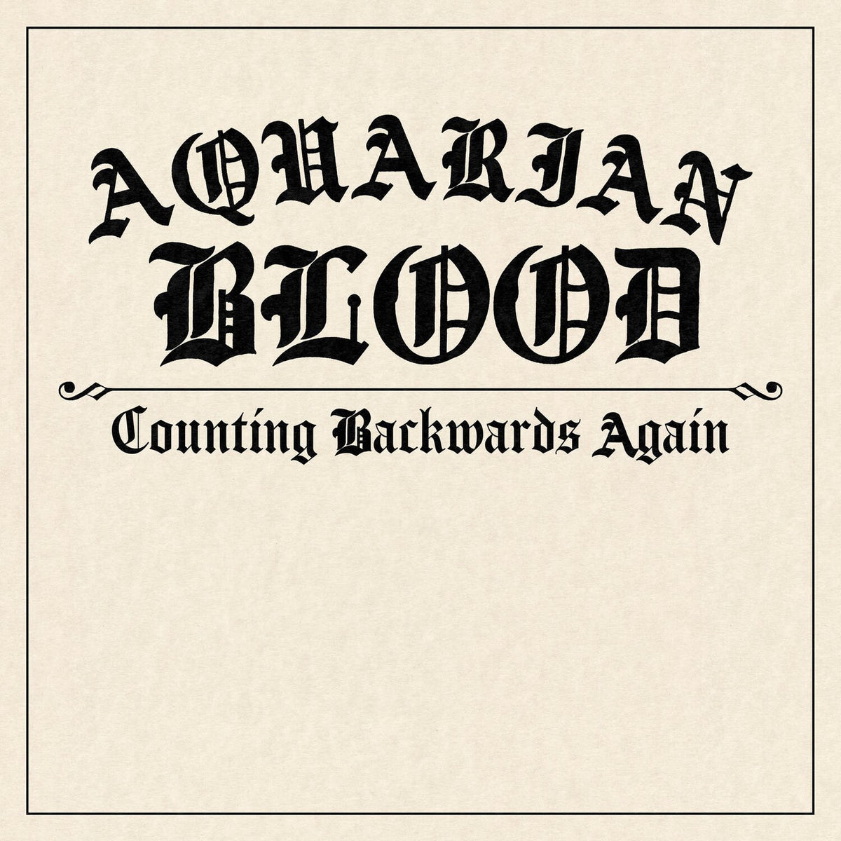 Aquarian Blood – Counting Backwards Again vinyl record cover