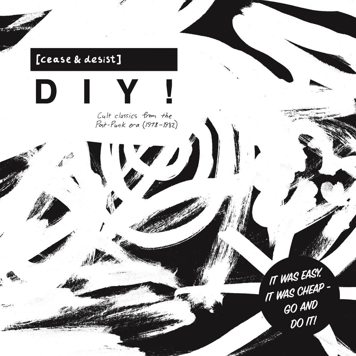 Various Artists – (CEASE & DESIST) DIY vinyl record cover