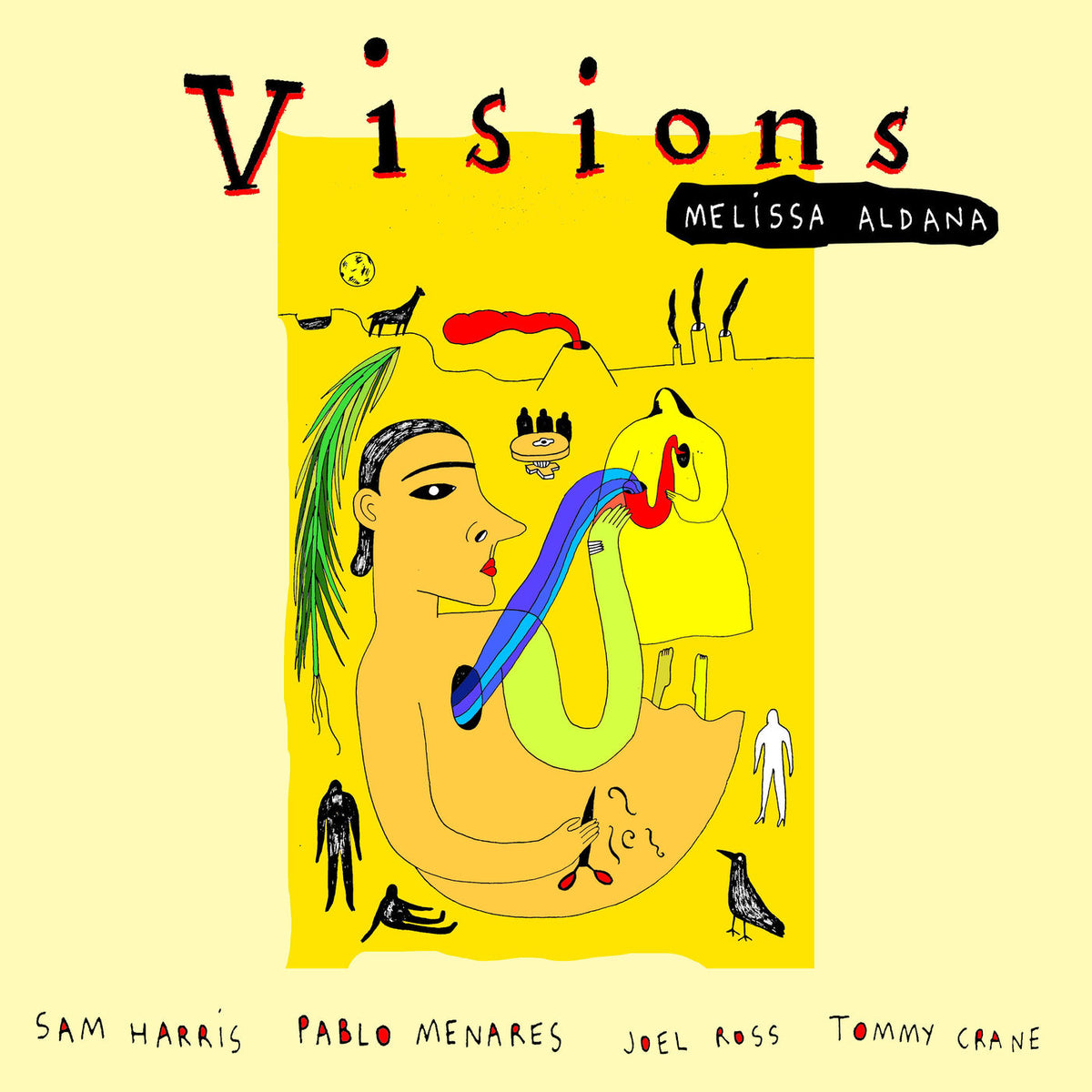 Melissa Aldana – Visions vinyl record cover
