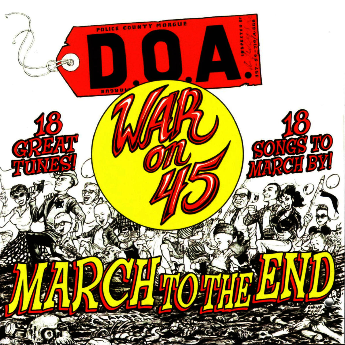 D.O.A. – War On 45 vinyl record cover