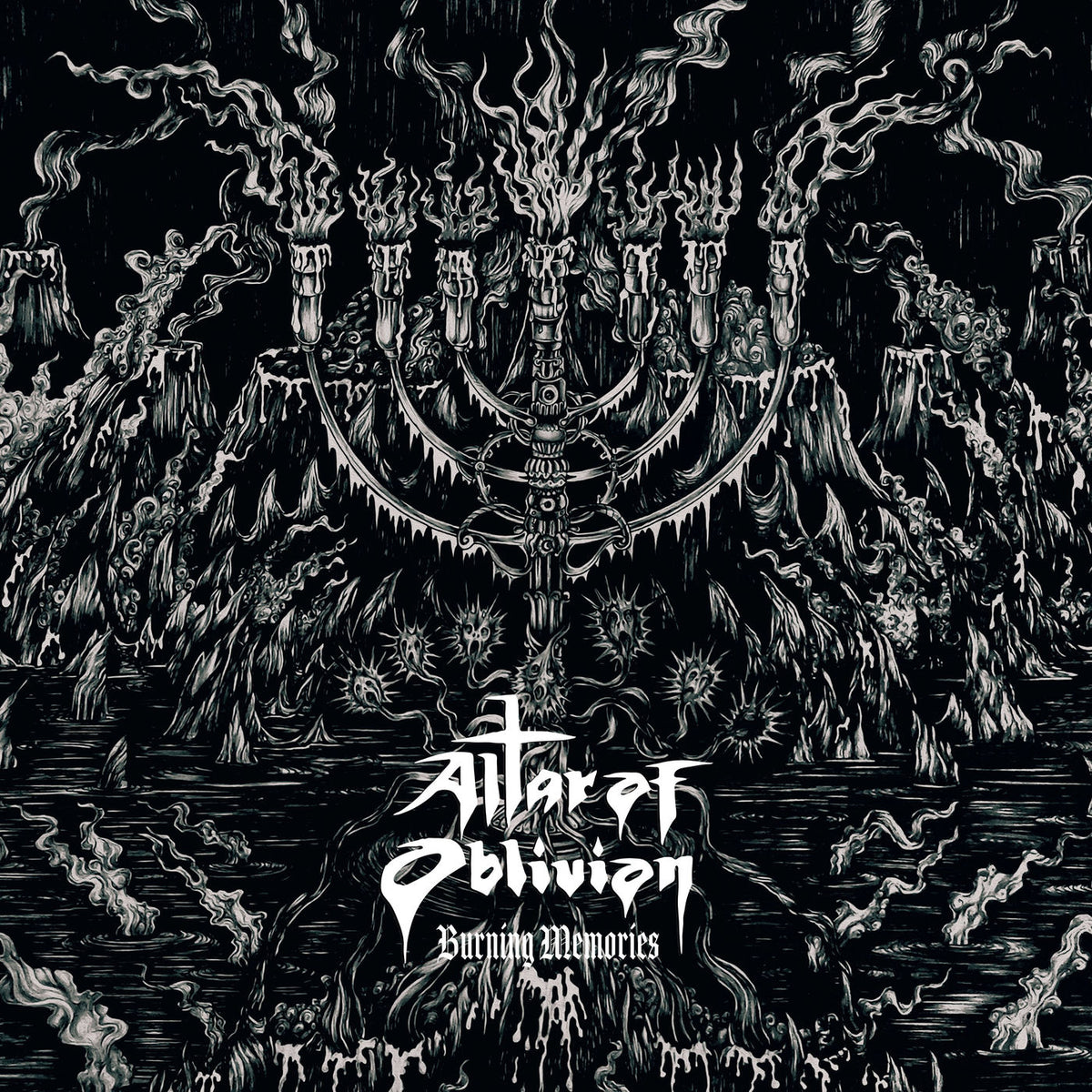 Altar Of Oblivion – Burning Memories vinyl cover