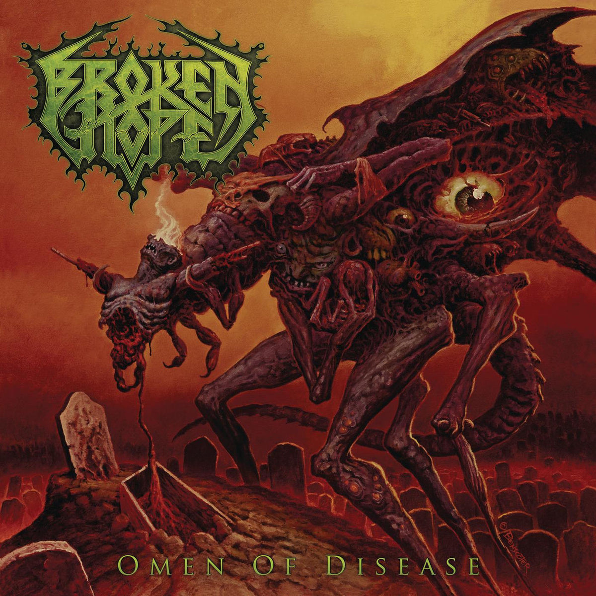 Broken Hope – Omen of Disease vinyl record cover