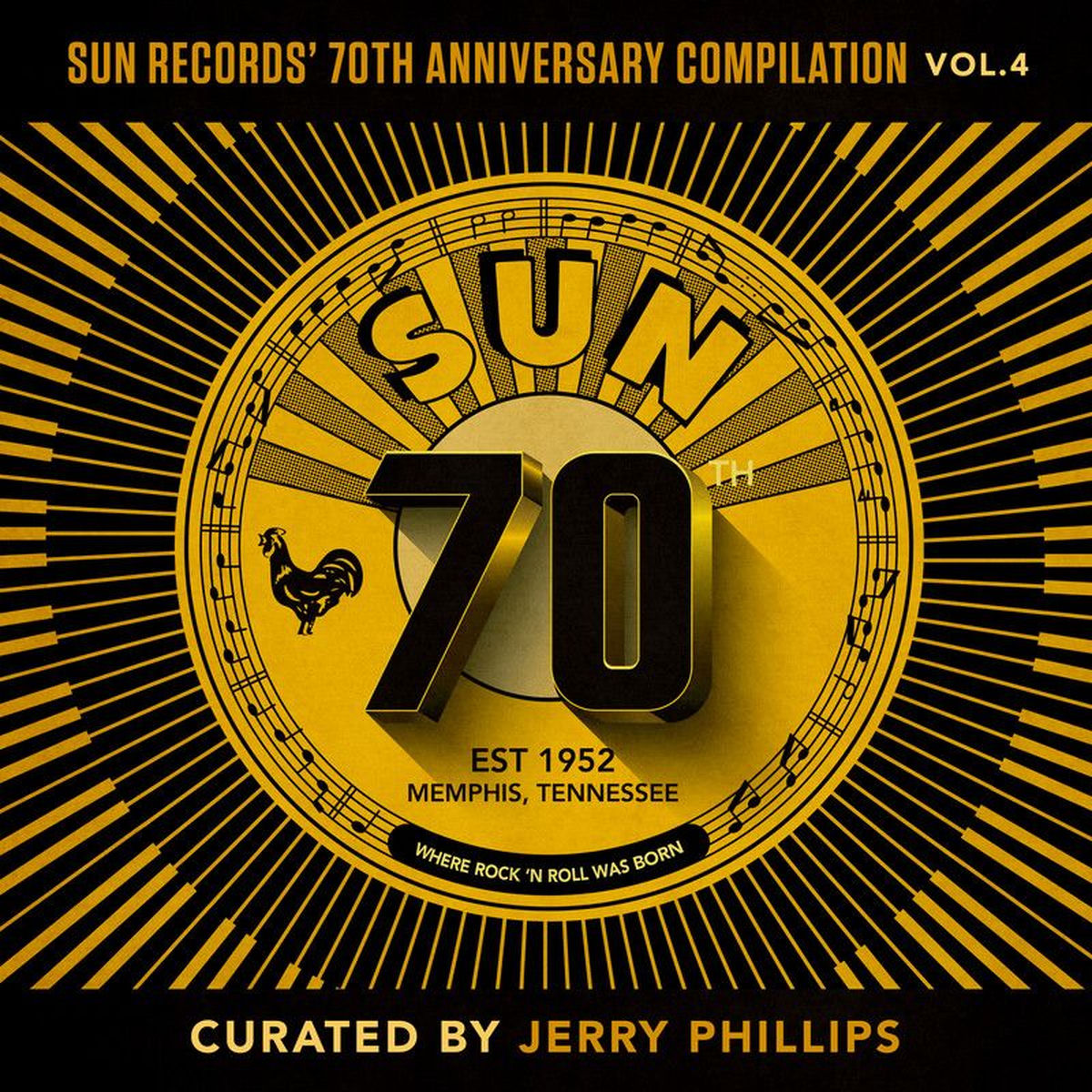 Various Artists – Sun Records' 70Th Anniversary Compilation vinyl record cover