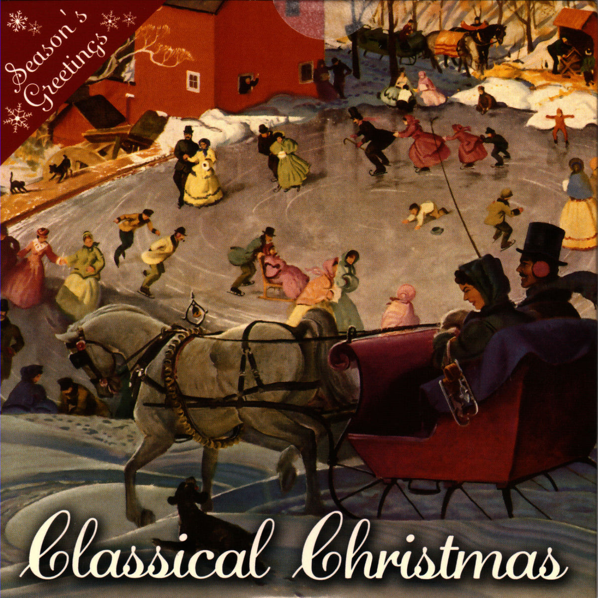 Various Artists – Classical Christmas (RED VINYL, IMPORT) vinyl record cover