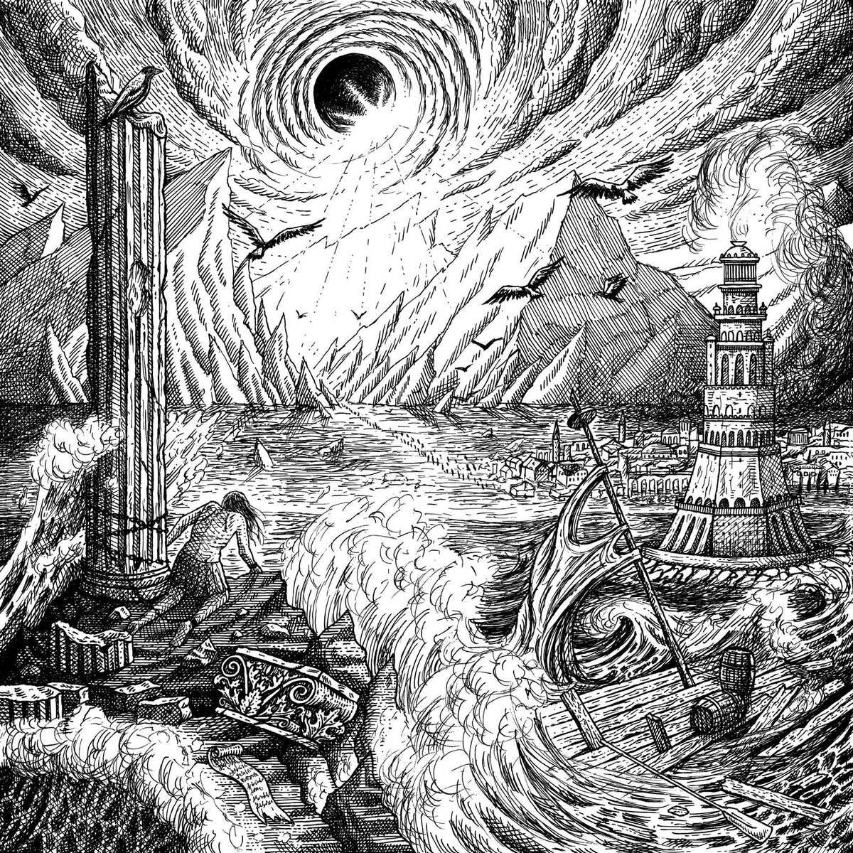 Sublunar Express – Peeling The Horizon (Clear/Black Swirl Vinyl) vinyl record cover