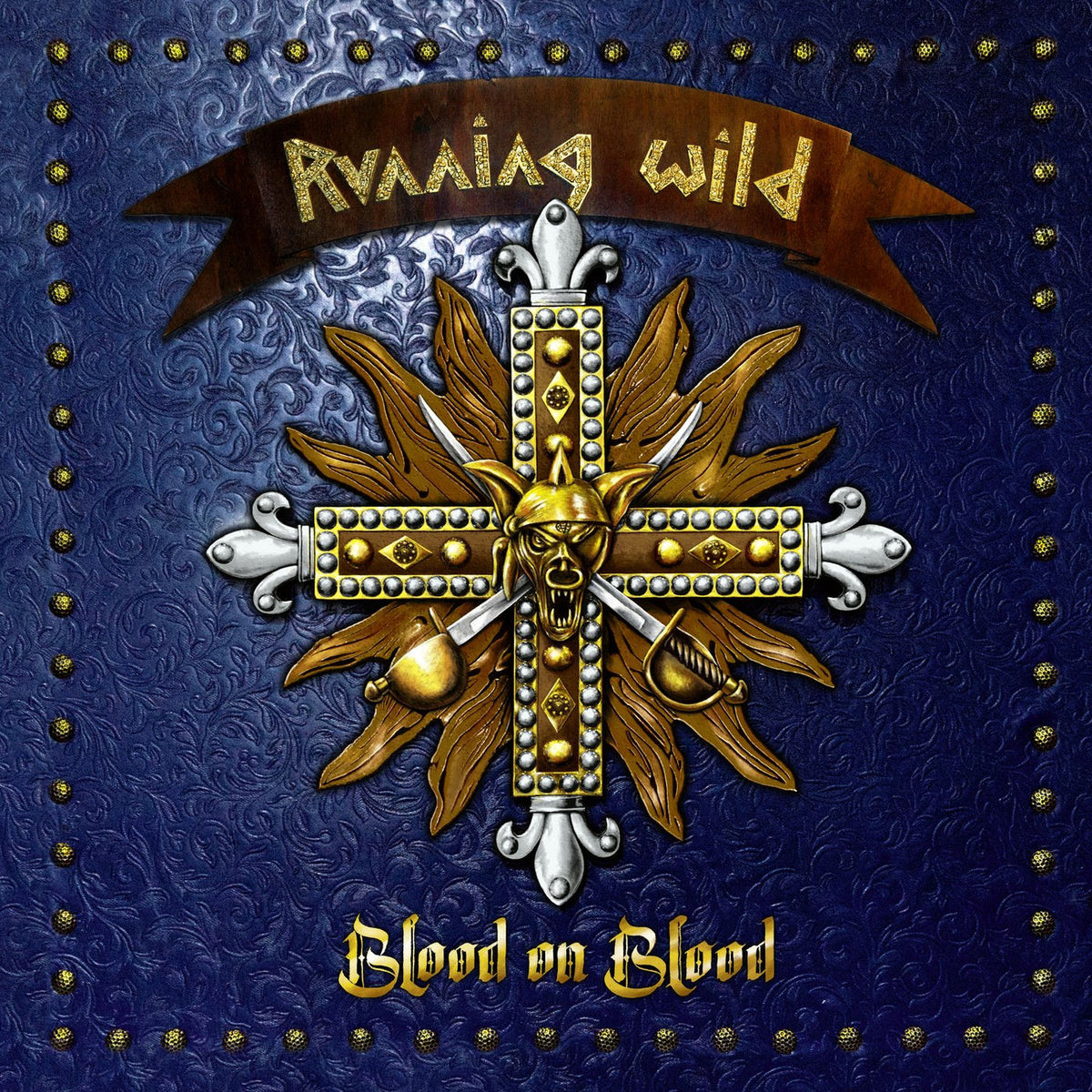 Running Wild – Blood On Blood vinyl record cover