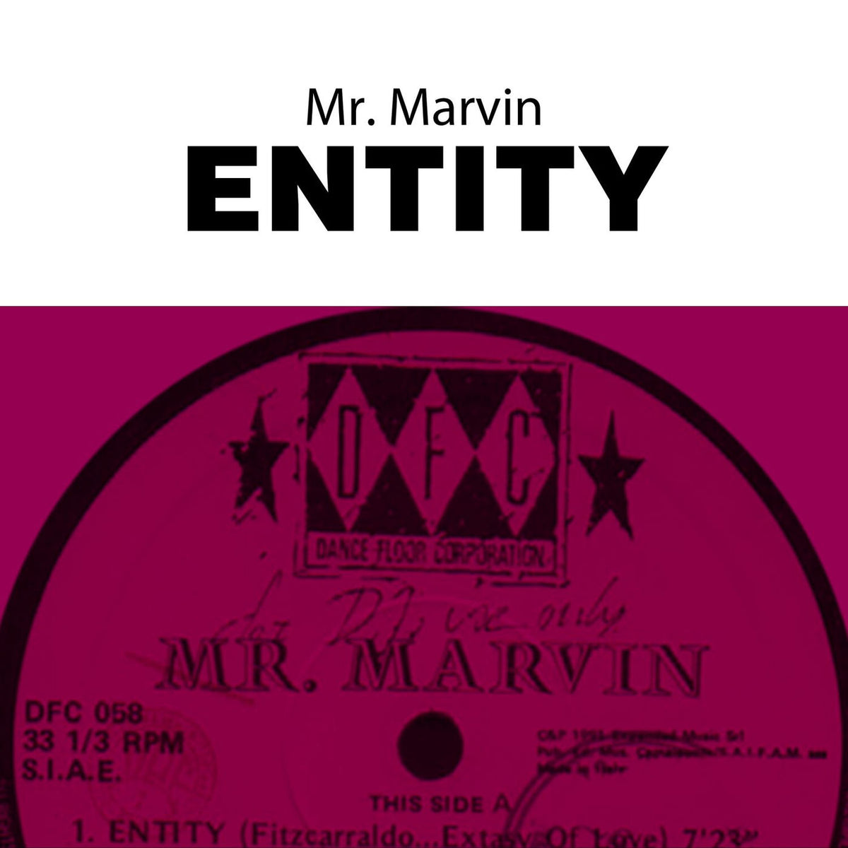 Mr. Marvin – Entity vinyl cover