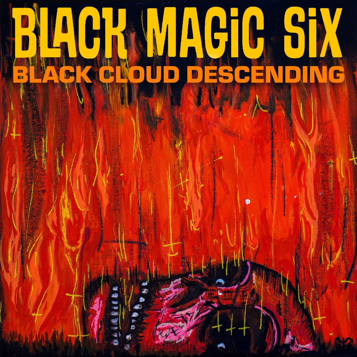 Black Magic Six – Black Cloud Descending vinyl record cover