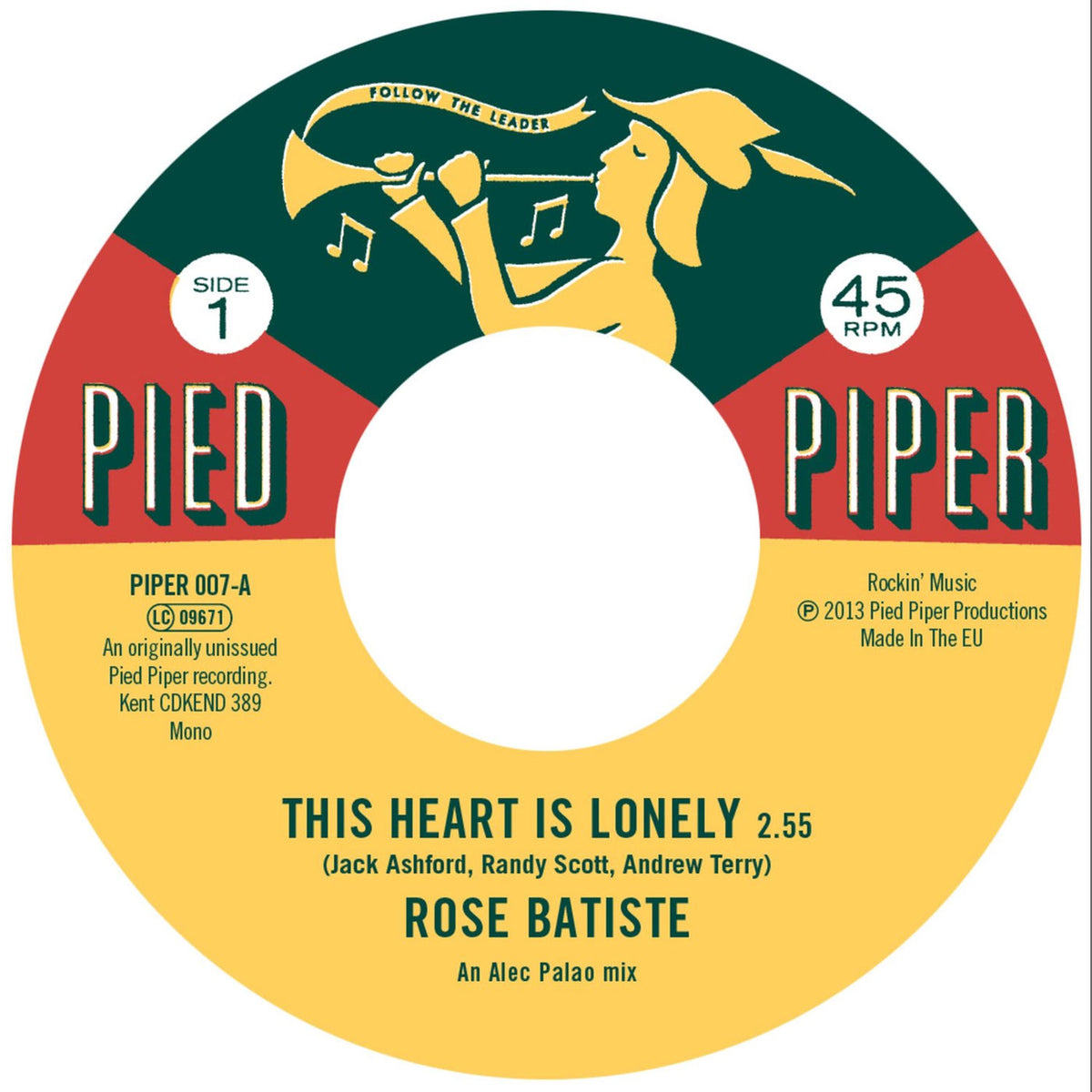 Rose Batiste – This Heart Is Lonely / Could It Be vinyl cover