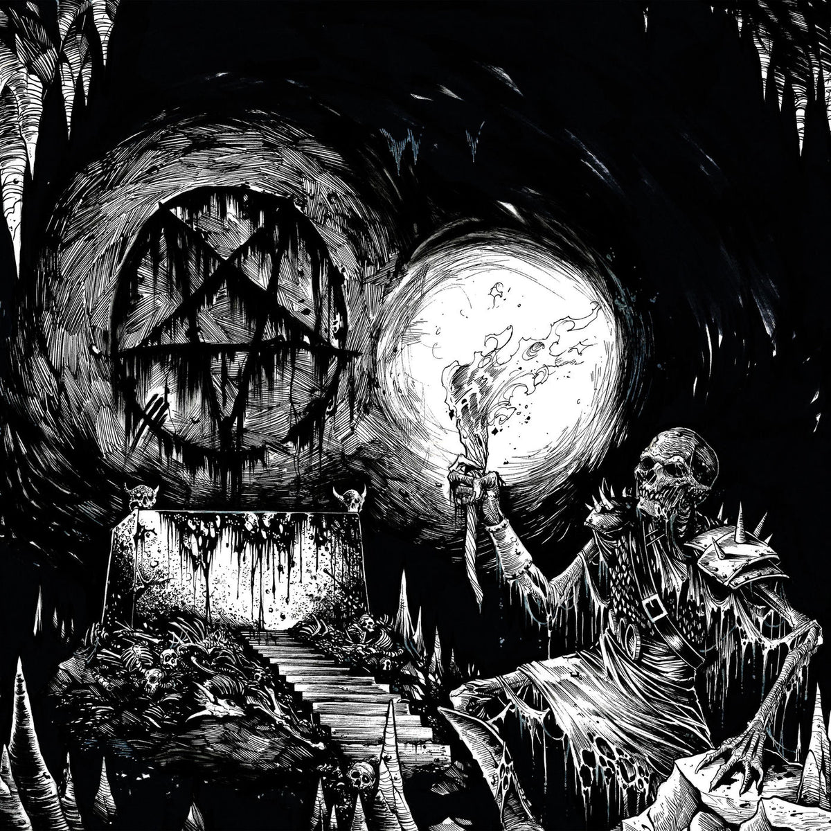 Knight Terror – Conjuring a Death Creature vinyl record cover