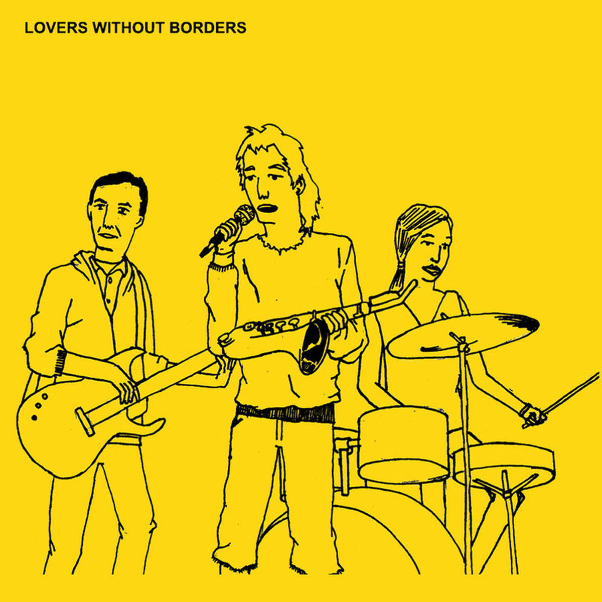 Lovers Without Borders – "Detective" and "Eddy" b/w "The Second Most Beautiful Girl In The World" and "My Harem Shall All Have Hashbrowns" vinyl cover