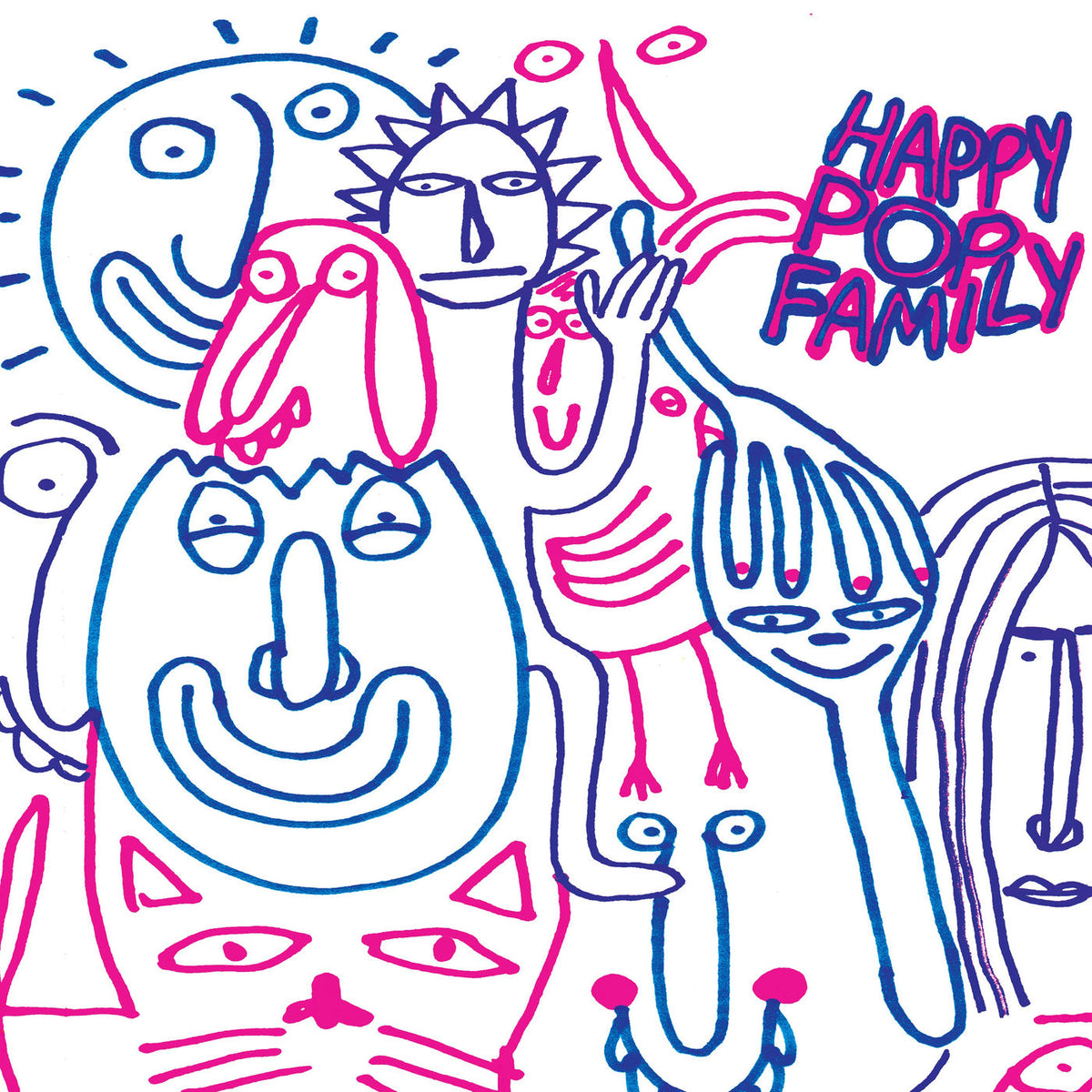 Monomyth – Happy Pop Family vinyl cover