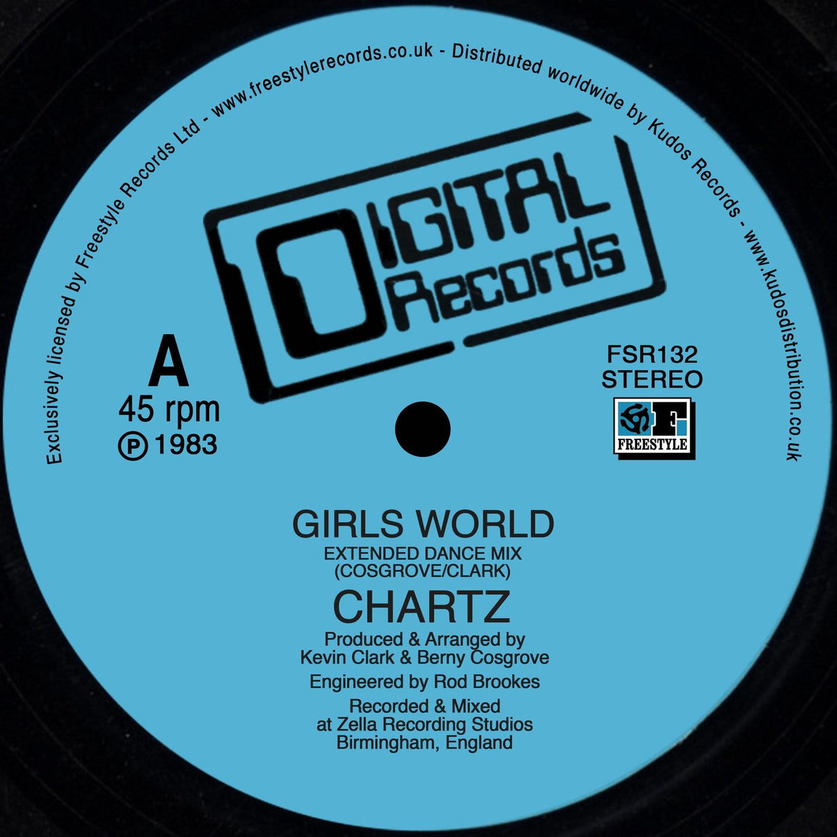 Chartz – Girls World vinyl record cover
