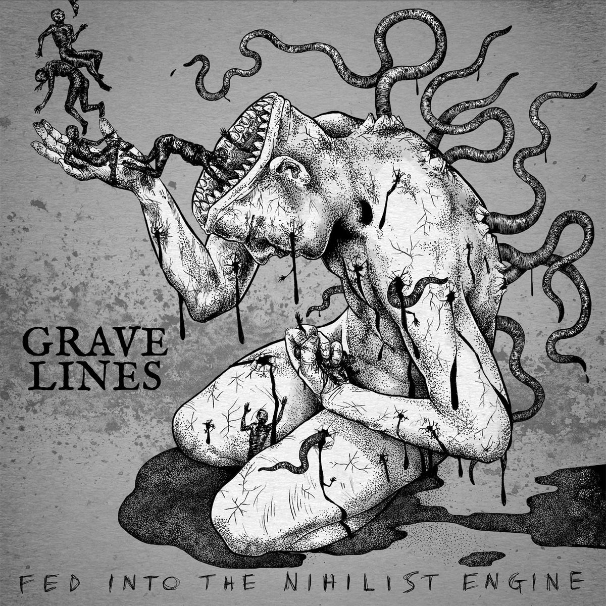Grave Lines – Fed Into the Nihilist Engine vinyl record cover