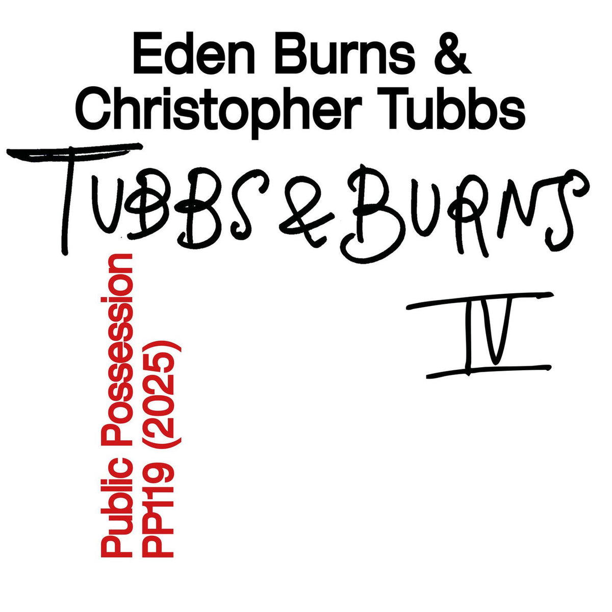 Eden Burns – Burns & Tubbs Vol. IV vinyl cover
