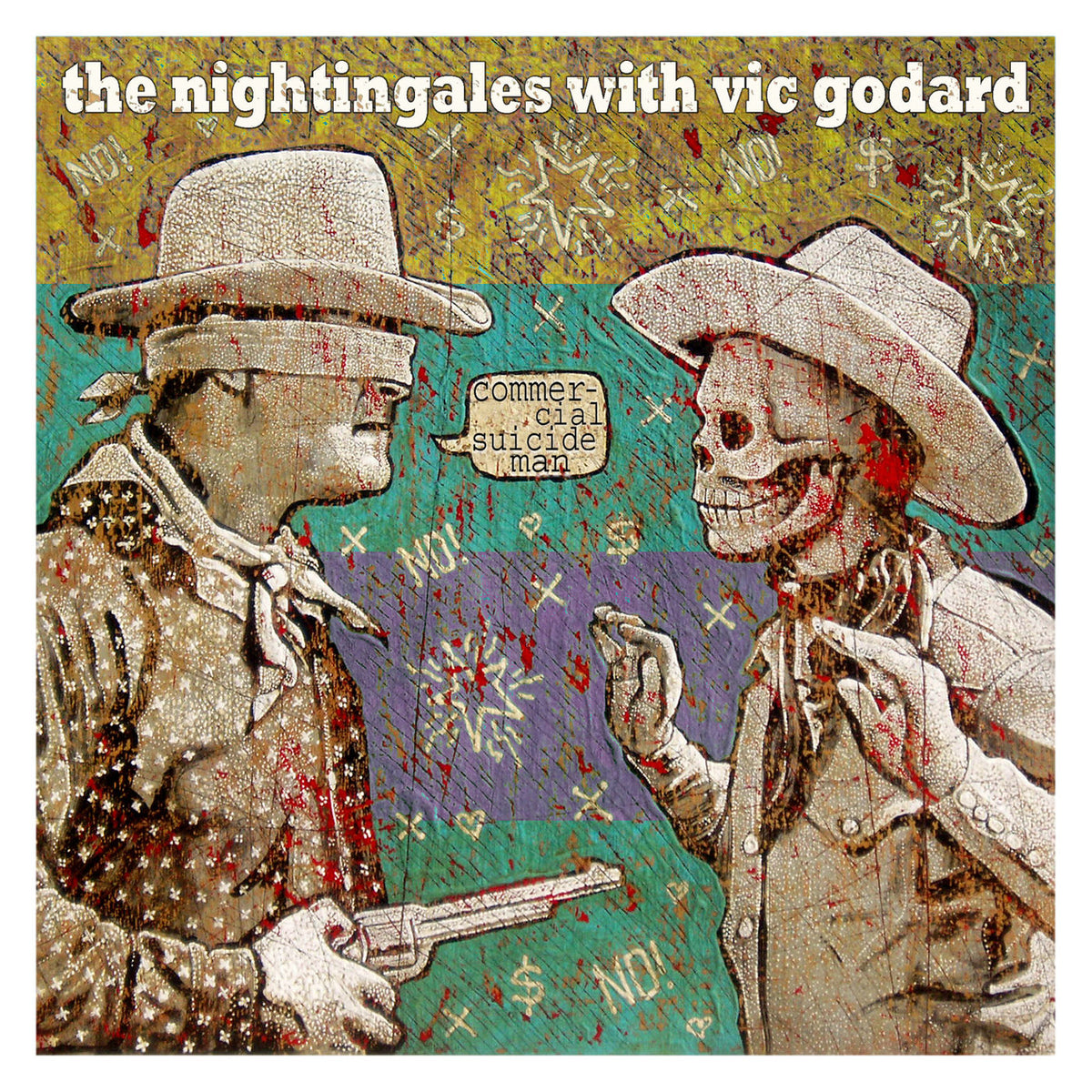 The Nightingales – Commercial Suicide Man vinyl cover