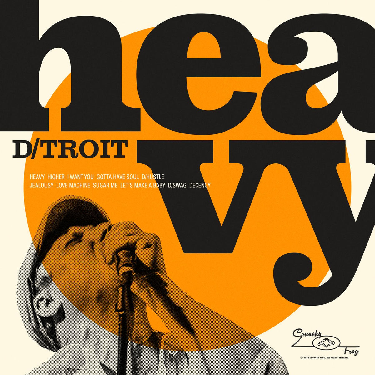 D/Troit – Heavy (ORANGE VINYL) vinyl record cover