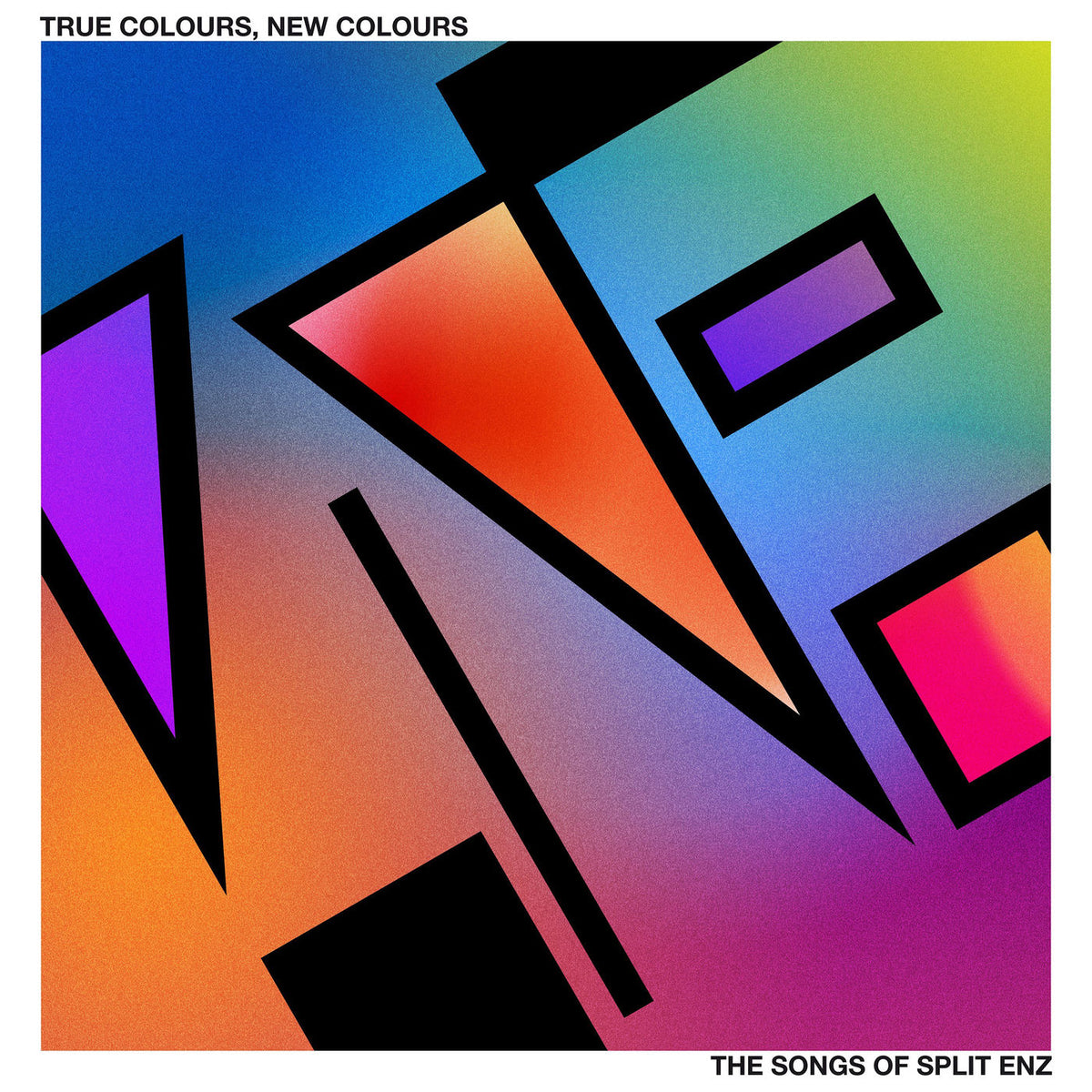 Various Artists – True Colours, New Colours: The Songs Of Split Enz (LIMITED EDITION HOT PINK VINYL) vinyl record cover