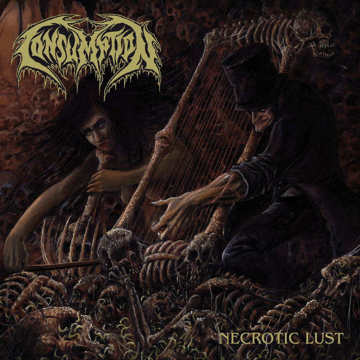 Consumption – Necrotic Lust vinyl record cover