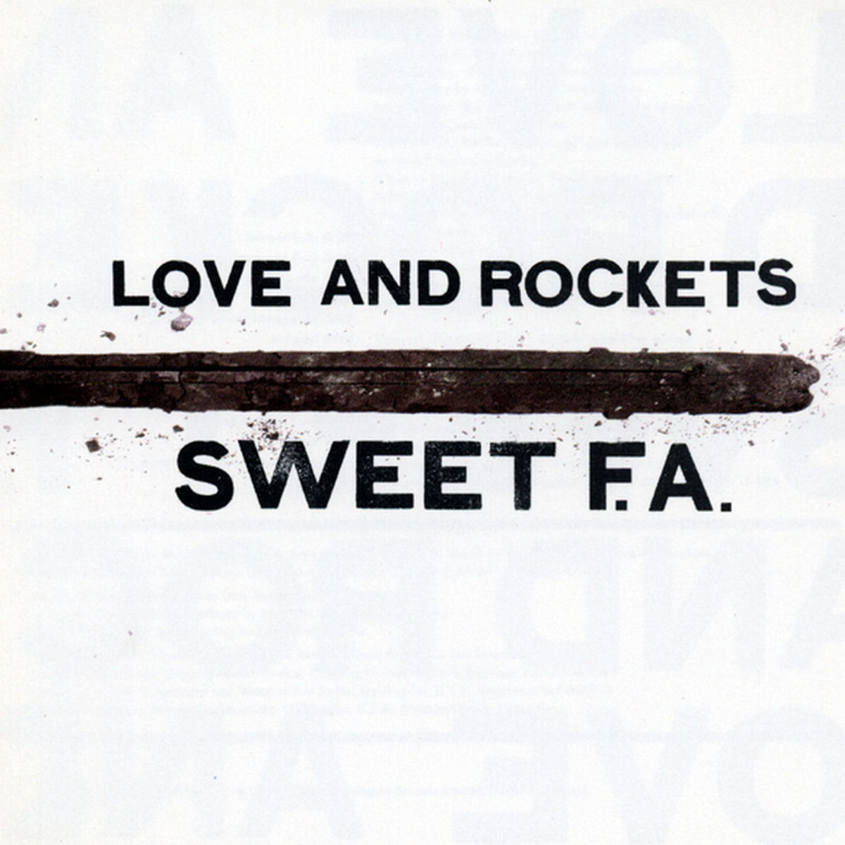 Love and Rockets – Sweet F.A. vinyl record cover