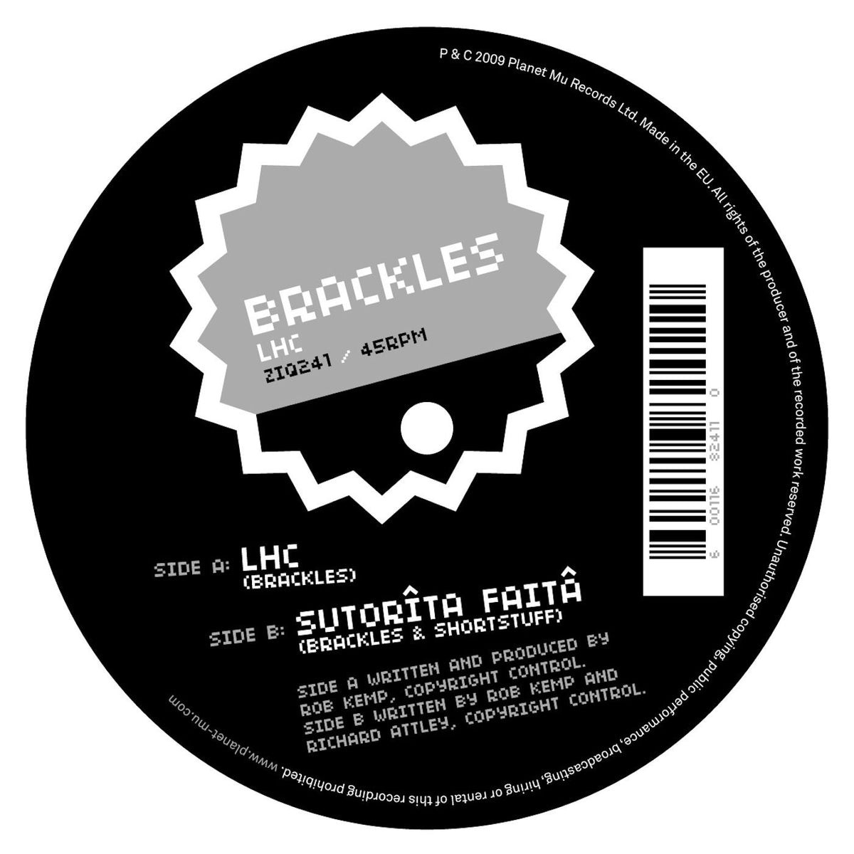 Brackles – LHC vinyl cover