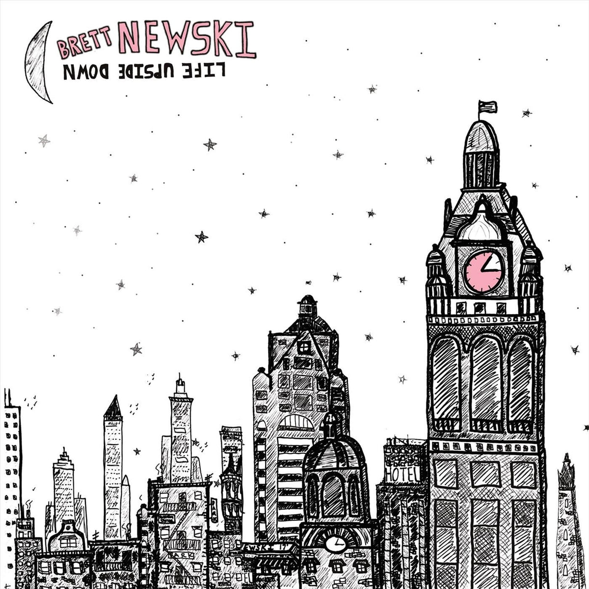 Brett Newski – Life Upside Down vinyl record cover