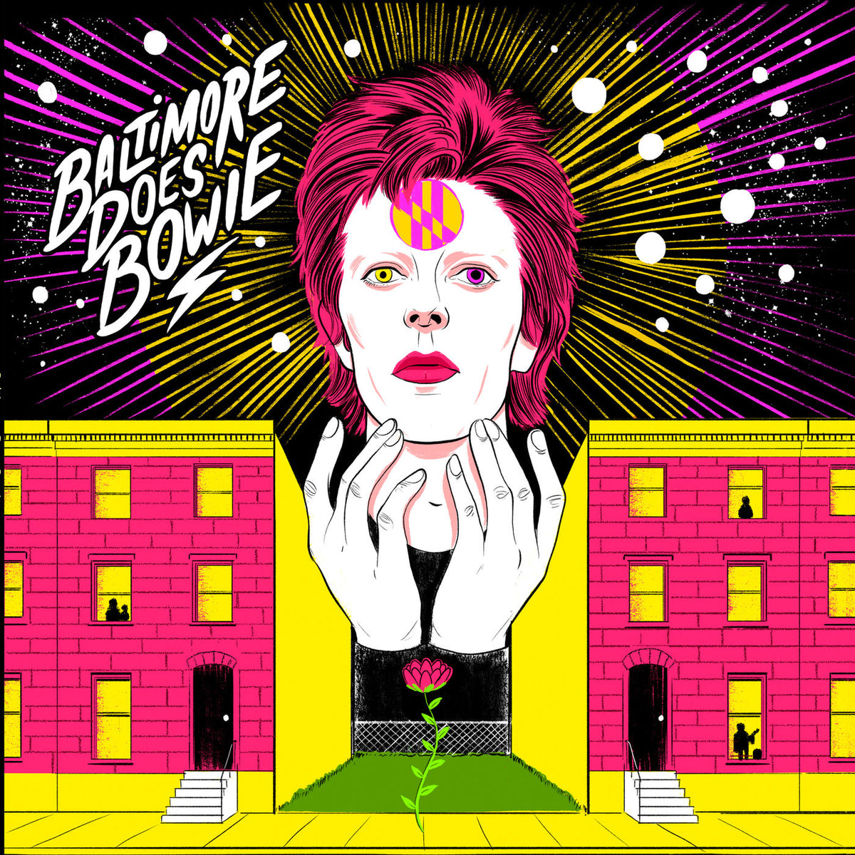 Various Artists – Baltimore Does Bowie vinyl record cover