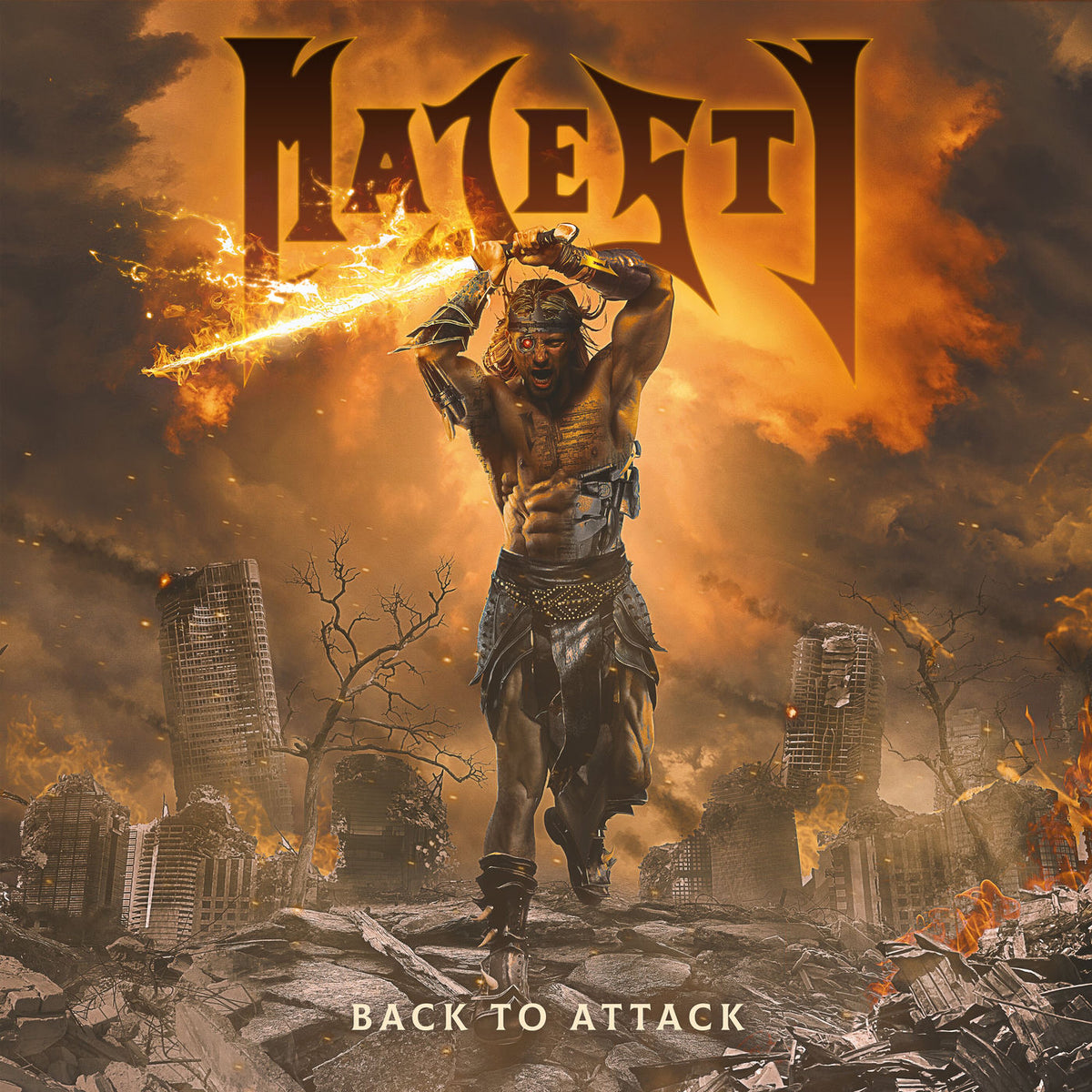 Majesty – Back to Attack vinyl record cover