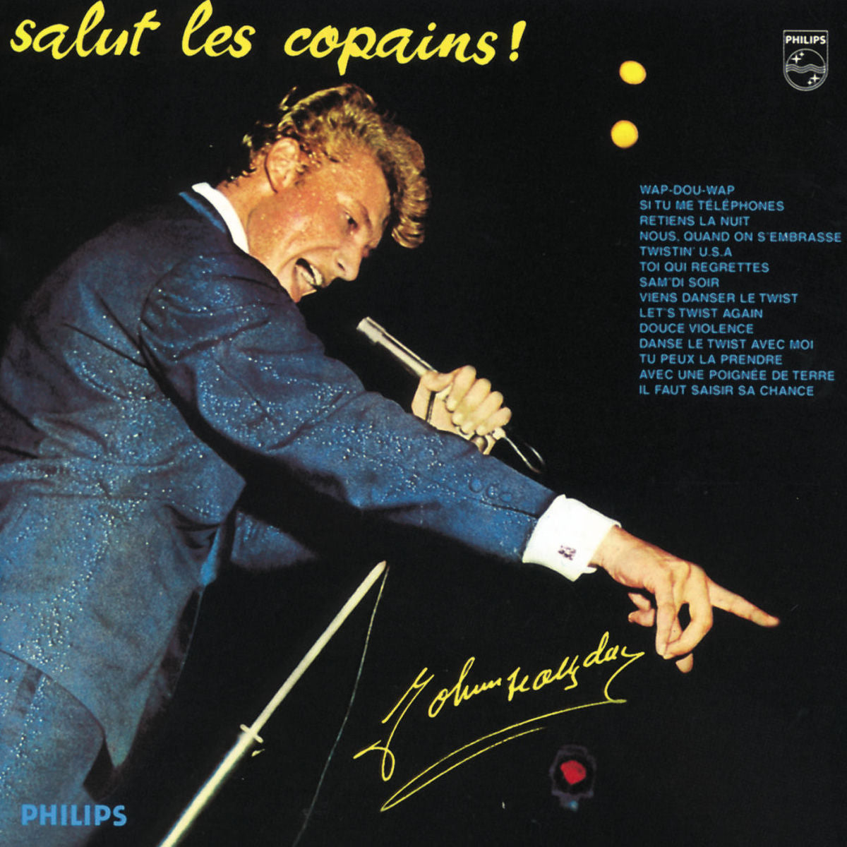 Johnny Hallyday – Salut Les Copains vinyl cover