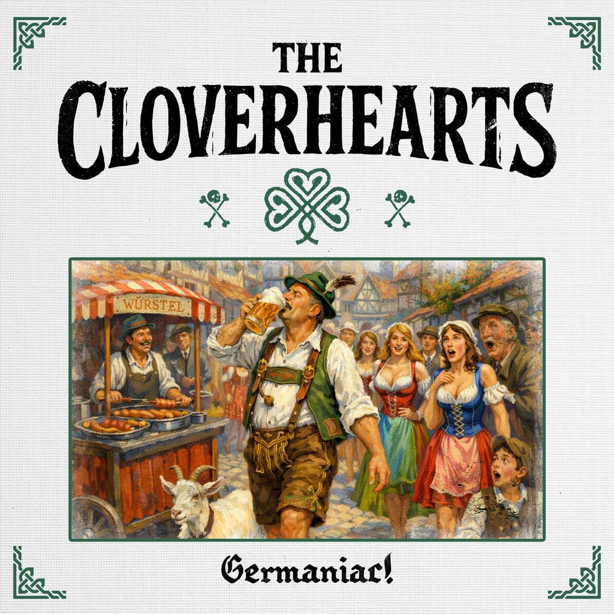 Cloverhearts – Germaniac vinyl record cover
