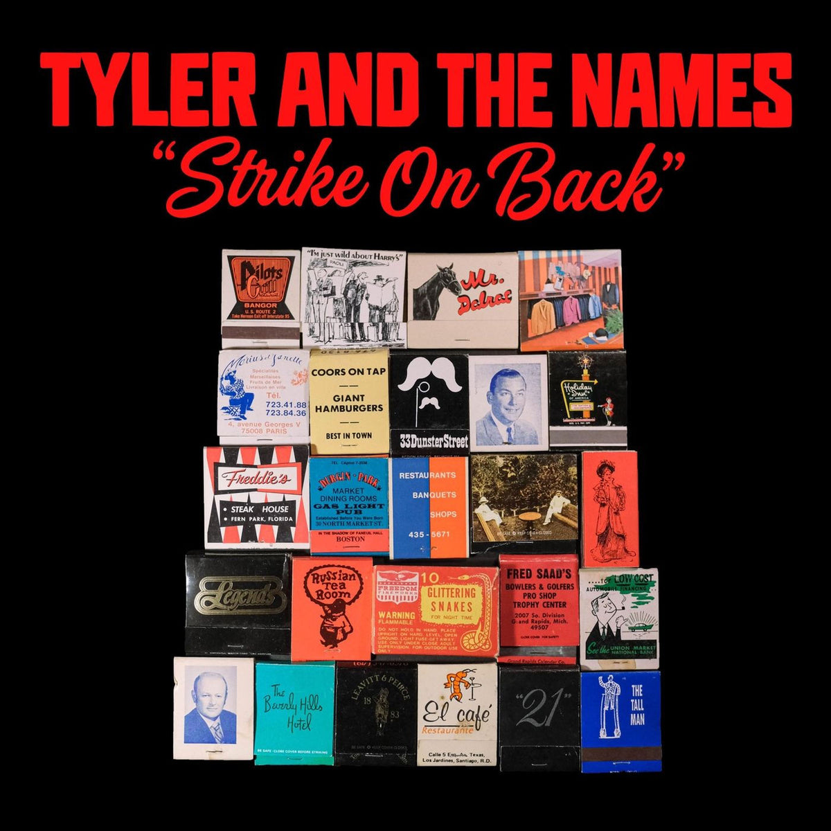 Tyler / The Names – Strike On Back vinyl record cover