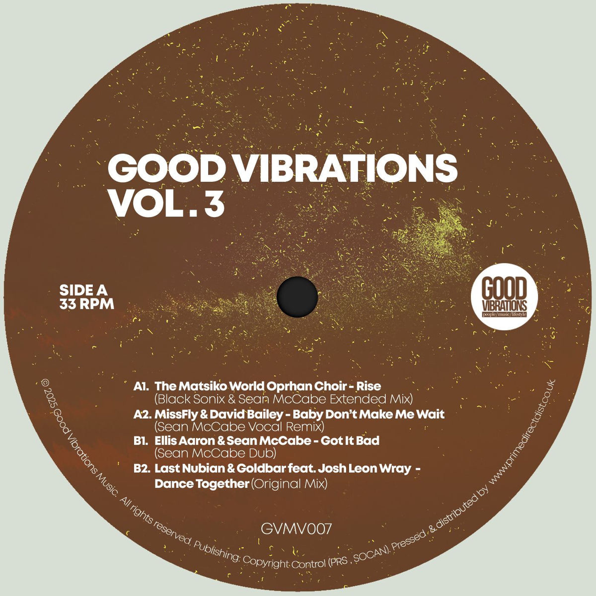 Various Artists – Good Vibrations. Vol. 3 vinyl record cover