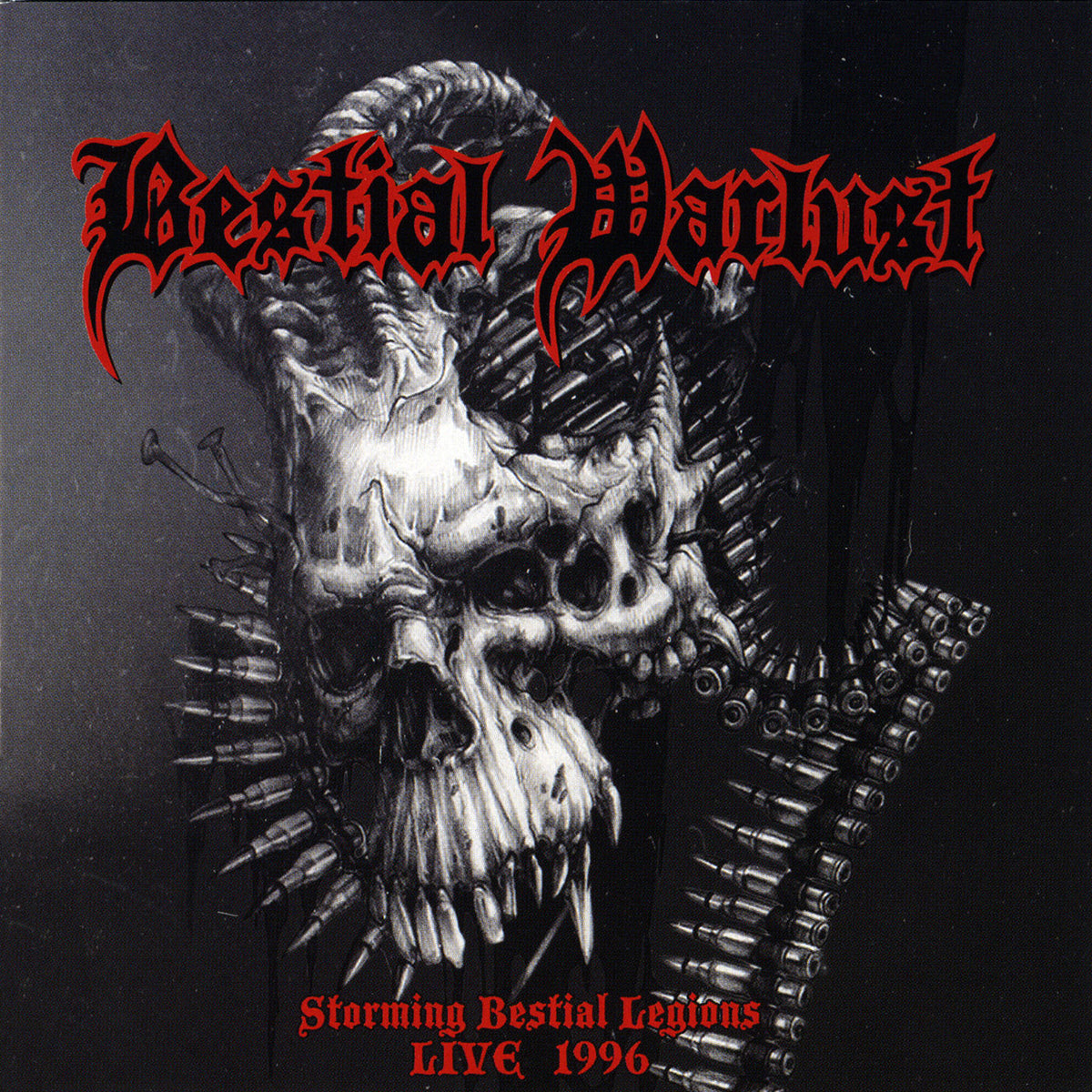 Bestial Warlust – Storming Bestial Legions Live '96 vinyl record cover