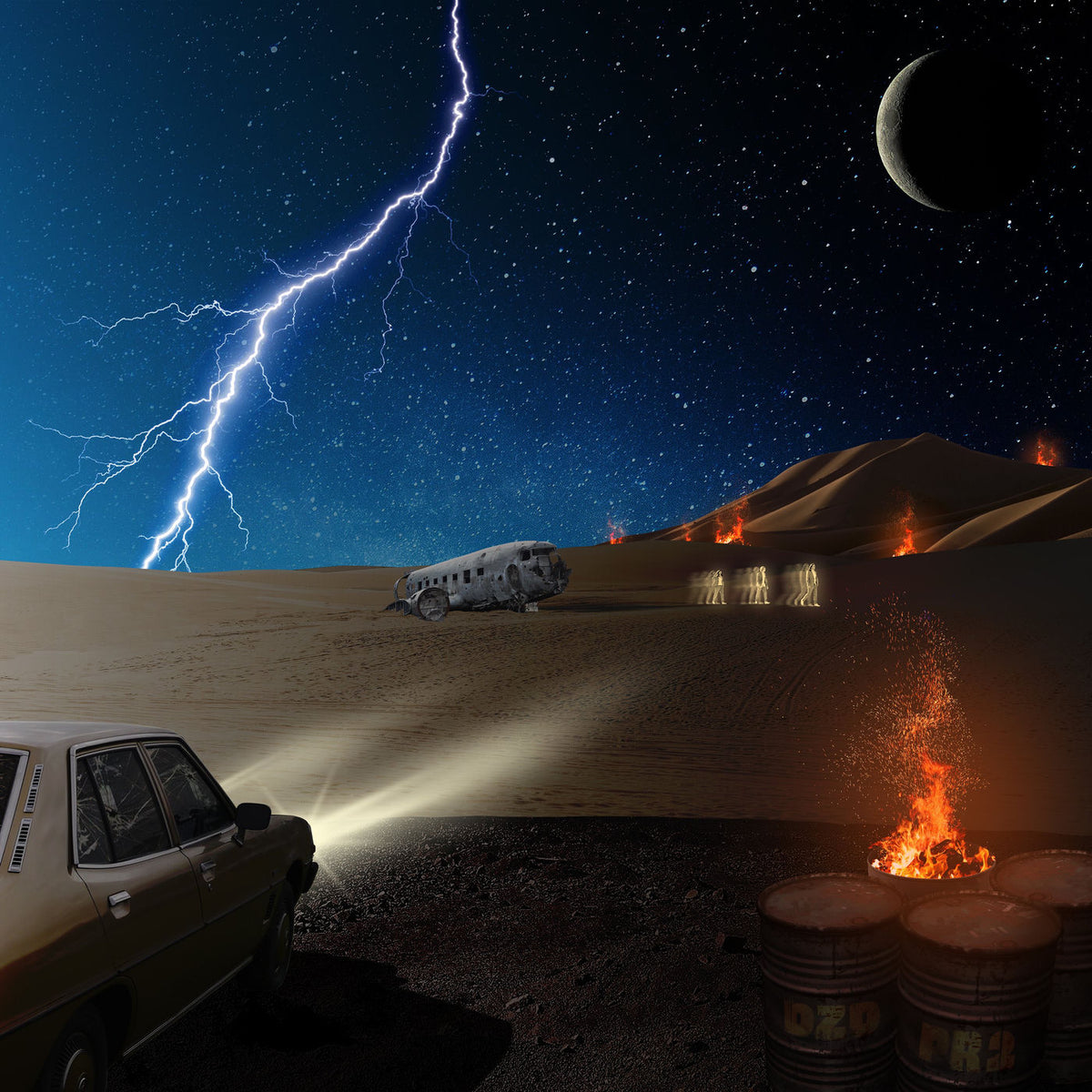 DZ Deathrays – Positive Rising: Part 2 vinyl record cover